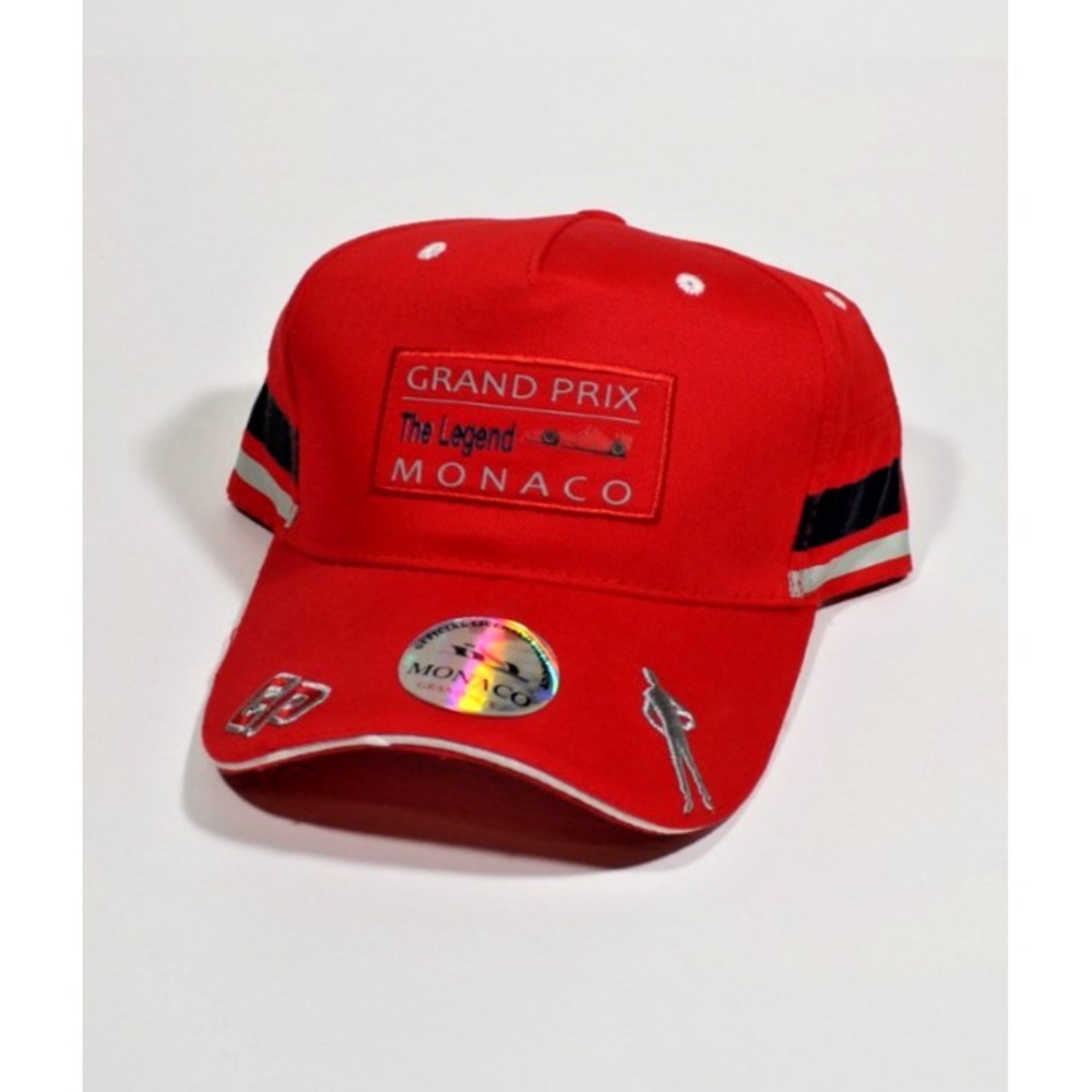 Monaco Grand Prix The Legend Embroidered Adjustable Hat Cp Red